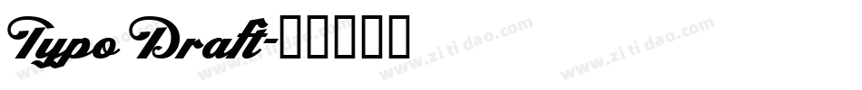 Typo Draft字体转换